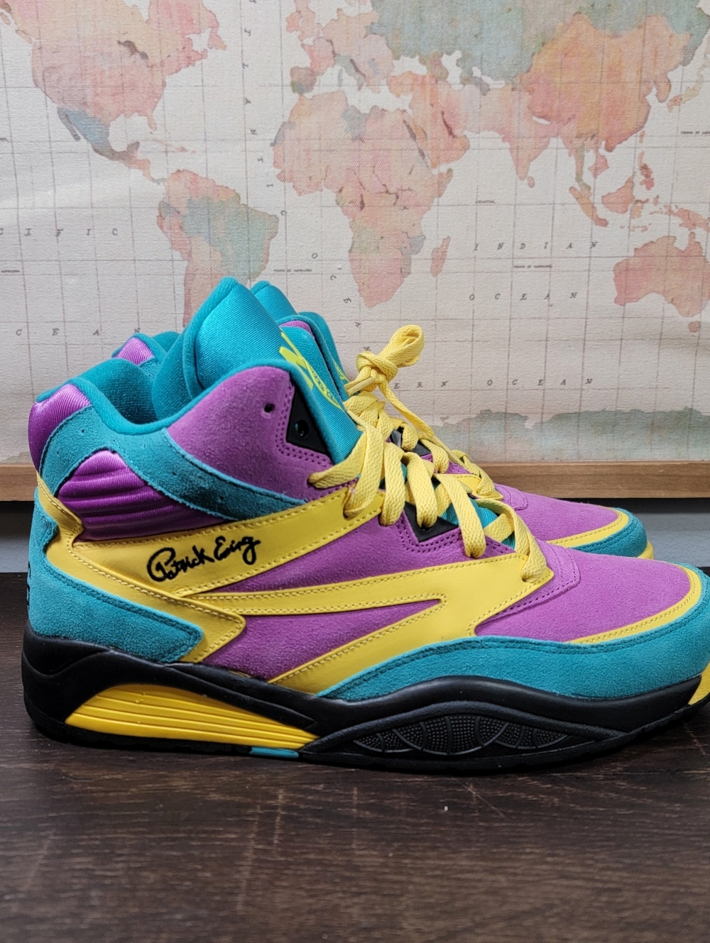 BRAND NEW Patrick Ewing  Sport Lite Grape Scuba Black Hi Men's Size 10.0